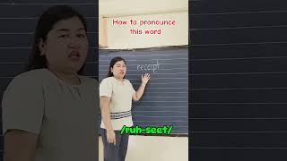 How to pronounce receipt pronunciation reading education [upl. by Esyak]