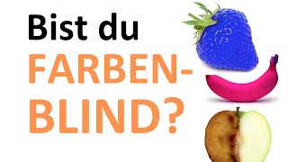 Kurzer SehTest Bist du farbenblind Farbenblindheit test [upl. by Edlun540]