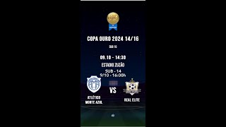 TV AMA  Copa Ouro  SUB 14 AMA X Real Elite [upl. by Enidan]