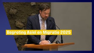 Compilatie bijdrages begroting Asiel en Migratie 2025 Diederik Boomsma [upl. by Id]