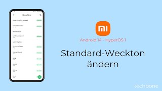 StandardWeckton ändern  Xiaomi Android 14  HyperOS 1 [upl. by Grimaldi329]