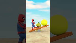 SpiderMan Hulk and Sonic Team Up – Impossible Balance Challenge [upl. by Attiuqihc636]