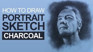 How to Draw a Portrait with Charcoal [upl. by Einaej45]