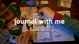 Journal With Me BuJo and Junk Journaling [upl. by Eiwoh]