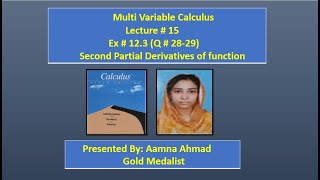 Multivariable Calculus  EWSwokowski  Ex 123  L 15  Q  2829 [upl. by Wilhide]