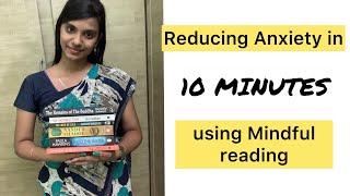 Reduce anxiety by 10 minutes of reading  bibliotherapy anxietyrelief reading english booktube [upl. by Ielarol450]