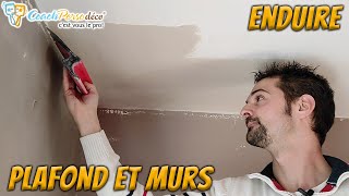 Enduire efficacement un plafond et des murs avec de lenduit garnissant [upl. by Urquhart]