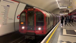 Central Line Train Arriving At Holborn [upl. by Llenoj]