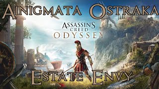 Assassins Creed Odyssey Estate Envy Ainigmata Ostraka Solution Mykonos 100 Completion [upl. by Solitta466]