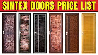 Sintex Doors Price List 2024  uPVC Material Waterproof Doors for Bathroom amp Kitchen Catalogue [upl. by Carline]