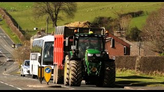 Good Cattle Feed Off to the BioDigester  John Deere action [upl. by Rolfston179]