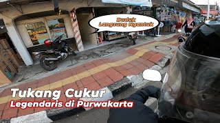 Pangkas Rambut Legendaris di Purwakarta Motovlogging [upl. by Oringas217]