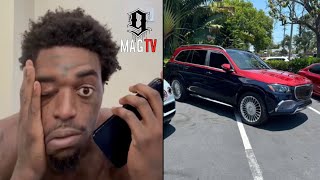 Kodak Black Claims 150k Worth Of Damage To His Maybach After Hes Caught Lackin By His Ist quotBMquot [upl. by Nyrroc654]