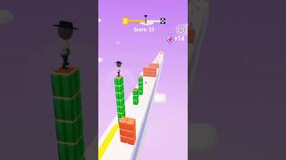 Cube runner easy game level 1 😎 shorts games youtubeshorts [upl. by Etteve]