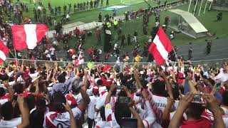 Perú vs Nueva Zelanda celebración en Tribuna Sur [upl. by Ancalin950]