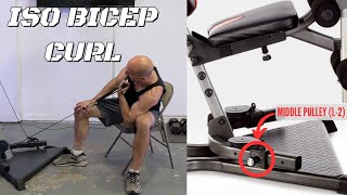 Isolation Bicep Curl on the Bowflex  XCEED XTREME L1 L2 Biceps [upl. by Dopp836]