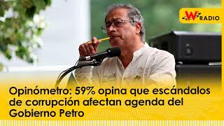 Opinómetro 59 opina que escándalos de corrupción afectan agenda del Gobierno Petro [upl. by Minoru]