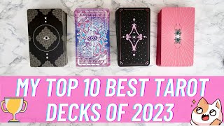 THE BEST TAROT DECKS OF 2023 Ranking my Top 10 Tarot Decks 😱🏆 [upl. by Constantin]