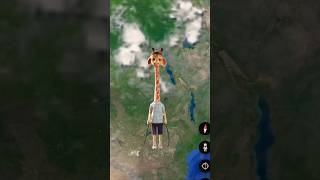 Giraffe Man In Real Life Found On Google Map shorts finduniqueworld [upl. by Xylon]