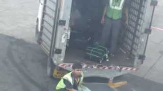 jet airways baggage handling at Mumbai Airport [upl. by Neeruam231]