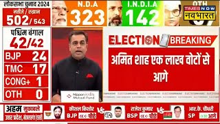 Lok Sabha Election Result 2024 ModiShah के राज्य पर सबकी नजरें शुरुआती रुझानों में आगे चल रही BJP [upl. by Ilatfan]