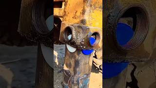 Jcb stabiliser padding and fitting jcb stabiliser pads jcb bushing work  jcb welders automobile [upl. by Pete]