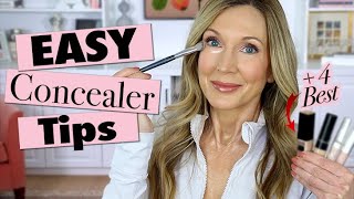 Easy Everyday CreaseFree Concealer Routine  The BEST Concealers for Mature Skin [upl. by Akiaki]