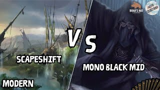 Scapeshift VS Mono Black Mid MTG Modern [upl. by Kiehl552]