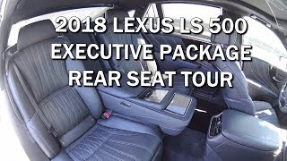 CHECK OUT THE BACK SEATS OF THE 107K 2018 LEXUS LS 500 [upl. by Wallache308]