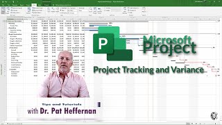 MS Project 8  Tracking Task Progress and Variance [upl. by Korey]