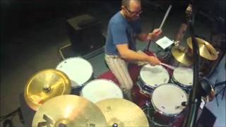 Weezer Drummer Frisbee Catch Two Angles [upl. by Ryter774]