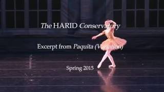 The HARID Conservatory Excerpt from Paquita Variation Spring 2015 [upl. by Meensat]