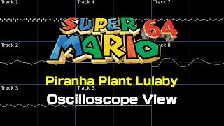 Piranha Plant Lullaby  Super Mario 64 Oscilloscope View [upl. by Kenta221]