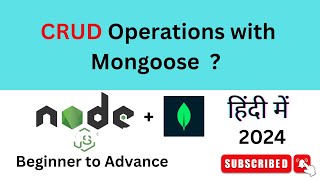 30 CRUD Operations with Mongoose [upl. by Allcot]