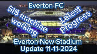 Everton FC New Stadium At Bramley Moore Dock Update 11112024 [upl. by Matejka]