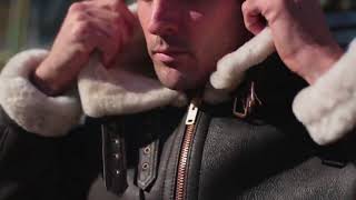 New B3 Bomber Fur Sheepskin Shearling Leather Jacket [upl. by Alix]