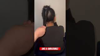 Half up half down shortvideo style hairstyle youtubeshorts tutorial trending [upl. by Stricklan]