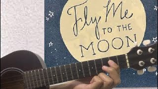 Fly Me to the Moon Easy Fingerstyle Tutorial [upl. by Harraf]