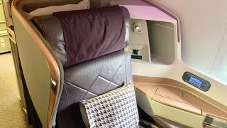 Singapore Airlines Boeing 777300ER Business Class Seat Tour [upl. by Hyland]