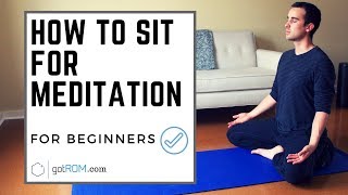 How To Sit For Meditation with Perfect Posture [upl. by Rosemaria]