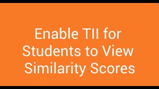 Enable TurnItIn Settings in BrightspaceD2L So Students Can View Report [upl. by Oiramej925]