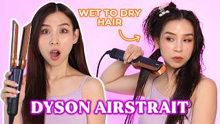 I Tried the Dyson Airstrait Straightener Pros amp Cons [upl. by Kip533]