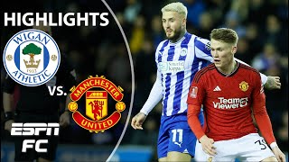 ✅ 4TH ROUND BOUND ✅ Wigan vs Manchester United  FA Cup Highlights  ESPN FC [upl. by Loni]