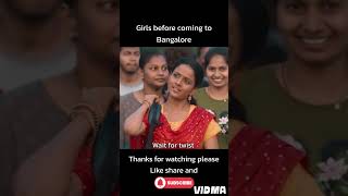 Girls before and after coming to Bangalore transformation funny [upl. by Augusta]