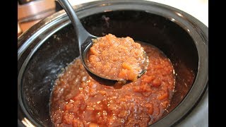 Crockpot Applesauce Homemade How To Make Apple Sauce In A Slow Cooker [upl. by Barrus701]