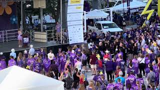 Josie singing National Anthem at Alzheimer’s walk event 1132024 [upl. by Merci]