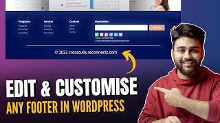 Easily Edit Footer in any WordPress Theme 2024 [upl. by Fiedler]