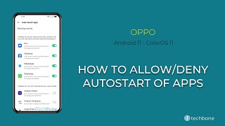 How to AllowDeny Autostart of Apps  Oppo Android 11  ColorOS 11 [upl. by Huff]