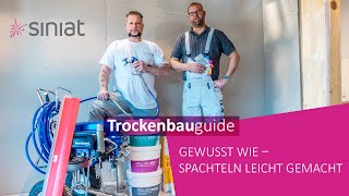 Spachteltechnik  So spachtelst du im Trockenbau richtig  Spachteln Trockenbau Spachteltechnik [upl. by Melitta]