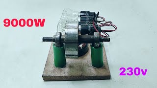 Make Flywheel Elastic Machine Electricity 100 Free Energy Generator 230V 9000W electric copper wire [upl. by Samala972]